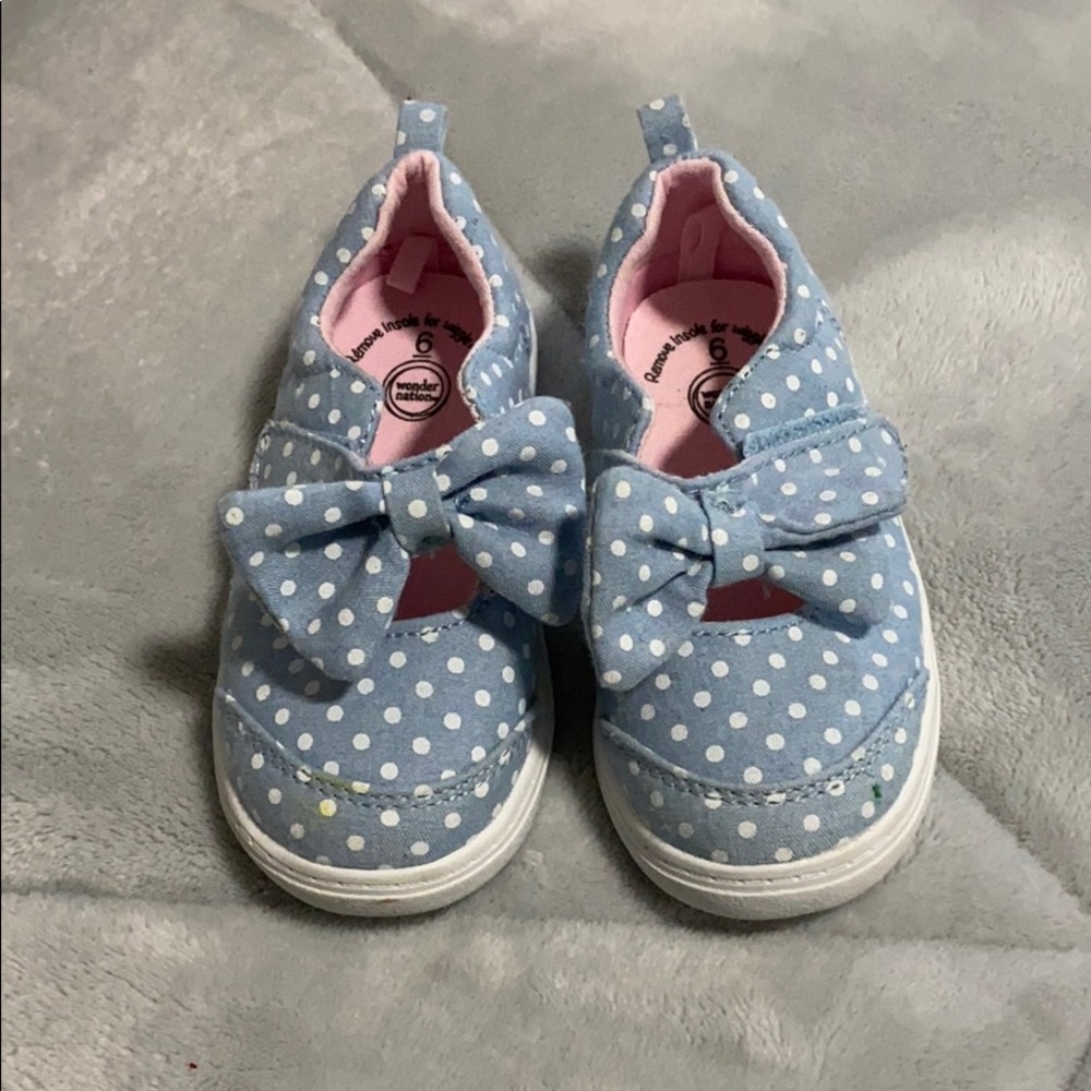 Chambray Velcro sneakers